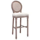 NNEVL Bar Chairs 2 pcs White Linen