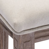 NNEVL Bar Chairs 2 pcs White Linen