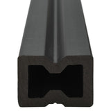 NNEVL WPC Decking Boards with Accessories 15 m² 4 m Grey