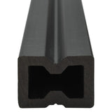NNEVL WPC Decking Boards with Accessories 25 m² 4 m Grey