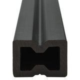 NNEVL WPC Decking Boards with Accessories 30 m² 4 m Grey