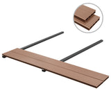 NNEVL WPC Decking Boards with Accessories 10 m² 4 m Brown