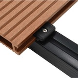 NNEVL WPC Decking Boards with Accessories 30 m² 4 m Brown