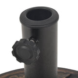 NNEVL Parasol Base Resin Round Bronze 9 kg