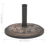 NNEVL Parasol Base Resin Round Bronze 9 kg