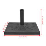 NNEVL Parasol Base Resin Square Black 19 kg
