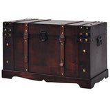 NNEVL Vintage Treasure Chest Wood 66x38x40 cm