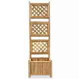 NNEVL Garden Raised Bed with Trellis Bamboo 40 cm
