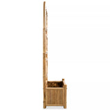 NNEVL Garden Raised Bed with Trellis Bamboo 40 cm