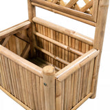 NNEVL Garden Raised Bed with Trellis Bamboo 40 cm