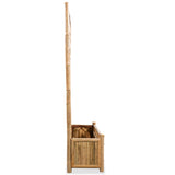 NNEVL Garden Raised Bed with Trellis Bamboo 70 cm