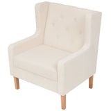 NNEVL Armchair Cream White Fabric