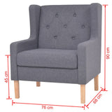 NNEVL Armchair Grey Fabric