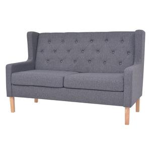 NNEVL 2-Seater Sofa Fabric Grey