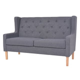 NNEVL 2-Seater Sofa Fabric Grey