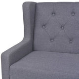 NNEVL 2-Seater Sofa Fabric Grey