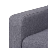 NNEVL 2-Seater Sofa Fabric Grey