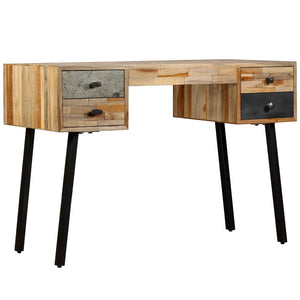 NNEVL Writing Desk 110x50x76 cm Solid Reclaimed Teak