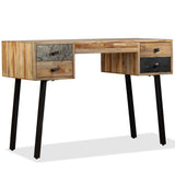 NNEVL Writing Desk 110x50x76 cm Solid Reclaimed Teak