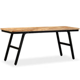 NNEVL Bench Reclaimed Teak and Steel 110x35x45 cm