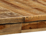 NNEVL Dining Table Reclaimed Teak and Steel 180x90x76 cm