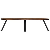 NNEVL Coffee Table Solid Reclaimed Teak Oval 120x60x30 cm