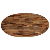 NNEVL Coffee Table Solid Reclaimed Teak Oval 120x60x30 cm