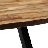 NNEVL Coffee Table Solid Reclaimed Teak Oval 120x60x30 cm