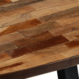 NNEVL Coffee Table Solid Reclaimed Teak Oval 120x60x30 cm
