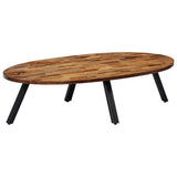 NNEVL Coffee Table Solid Reclaimed Teak Oval 120x60x30 cm