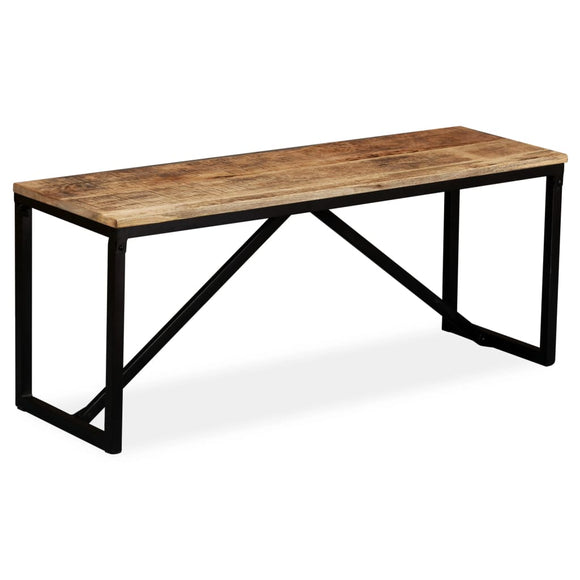 NNEVL Bench Solid Mango Wood 110x35x45 cm