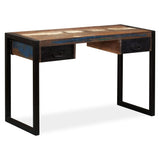 NNEVL Desk with 2 Drawers Solid Reclaimed Wood 120x50x76 cm