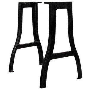 NNEVL Dining Table Legs 2 pcs A-Frame Cast Iron