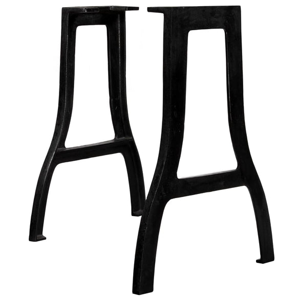 NNEVL Dining Table Legs 2 pcs A-Frame Cast Iron