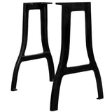 NNEVL Dining Table Legs 2 pcs A-Frame Cast Iron