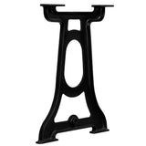 NNEVL Dining Table Legs 2 pcs Y-Frame Cast Iron