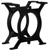 NNEVL Coffee Table Legs 2 pcs O-Frame Cast Iron
