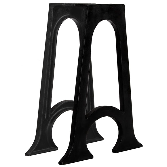 NNEVL Dining Table Legs 2 pcs with Arched Base A-Frame Cast Iron