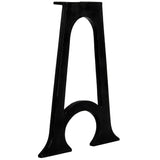 NNEVL Dining Table Legs 2 pcs with Arched Base A-Frame Cast Iron