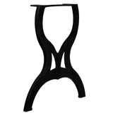 NNEVL Dining Table Legs 2 pcs X-Frame Cast Iron