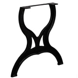 NNEVL Dining Table Legs 2 pcs X-Frame Cast Iron