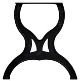 NNEVL Dining Table Legs 2 pcs X-Frame Cast Iron