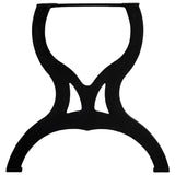 NNEVL Dining Table Legs 2 pcs X-Frame Cast Iron