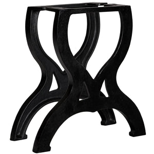 NNEVL Coffee Table Legs 2 pcs X-Frame Cast Iron