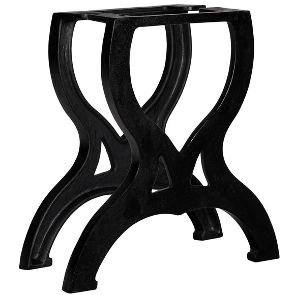 NNEVL Coffee Table Legs 2 pcs X-Frame Cast Iron