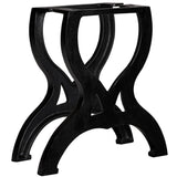 NNEVL Coffee Table Legs 2 pcs X-Frame Cast Iron