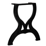 NNEVL Coffee Table Legs 2 pcs X-Frame Cast Iron