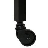 NNEVL Dining Table Solid Mango Wood and Steel 120x60x76 cm