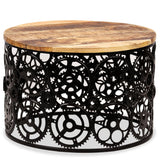 NNEVL Coffee Table Solid Mango Wood 60x40 cm