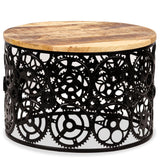 NNEVL Coffee Table Solid Mango Wood 60x40 cm